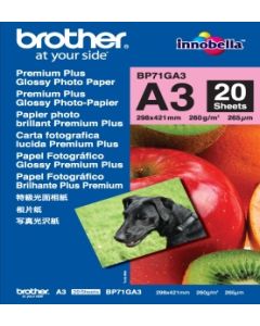 Brother fotopapír A3, premium glossy, 20 ks, 260g