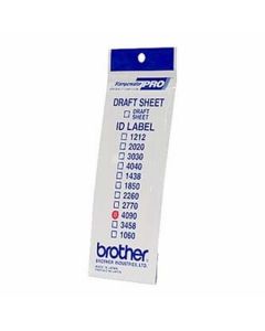 Brother ID-4090, štítek razítka s průhlednou krytkou, 12ks (40x90 mm)