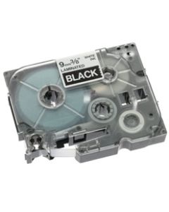 Brother TZe-325 – bílý tisk na černém podkladu, 9 mm