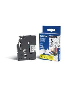Brother TZe-111 – černý tisk na čirém podkladu, 6 mm