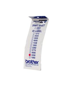 Brother ID-3458, štítek razítka s průhlednou krytkou, 12ks (34x58 mm)