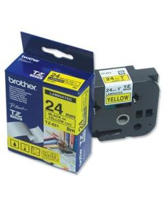 Brother TZe-651 – černý tisk na žlutém podkladu, 24 mm