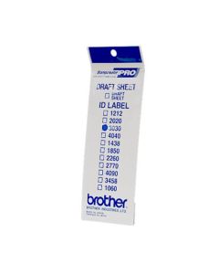 Brother ID-3030, štítek razítka s průhlednou krytkou, 12ks (30x30 mm)