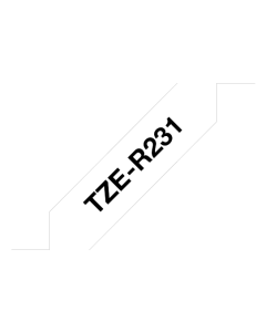 Brother TZe-R231 – textilní dekorativní páska, 12 mm