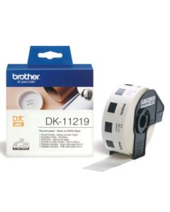 Brother - DK 11219 (papírové / kulaté, průměr 12 mm - 1200 ks)
