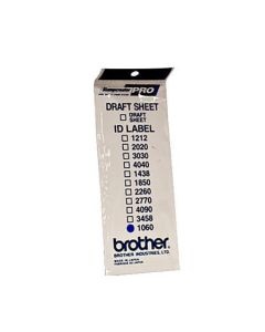 Brother ID-1060, štítek razítka s průhlednou krytkou, 12ks (10x60 mm)