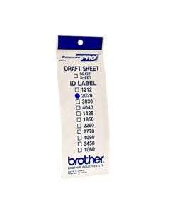 Brother ID-2020, štítek razítka s průhlednou krytkou, 12ks (20x20 mm)